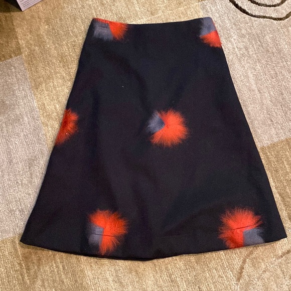 ~Olivia Parker~ Black A-Line Midi Skirt - Picture 1 of 5